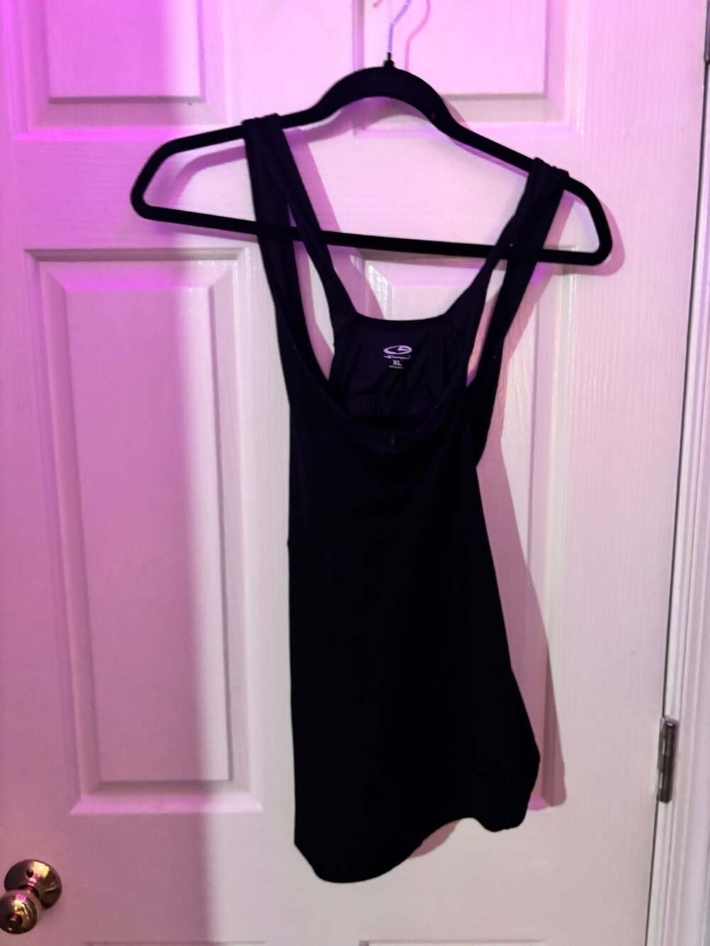 C9 By Champion Tank Romper Size XL Black Athletic Workout